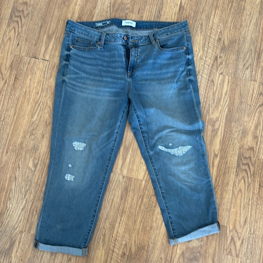 Sonoma Distressed Blue Cropped Jeans